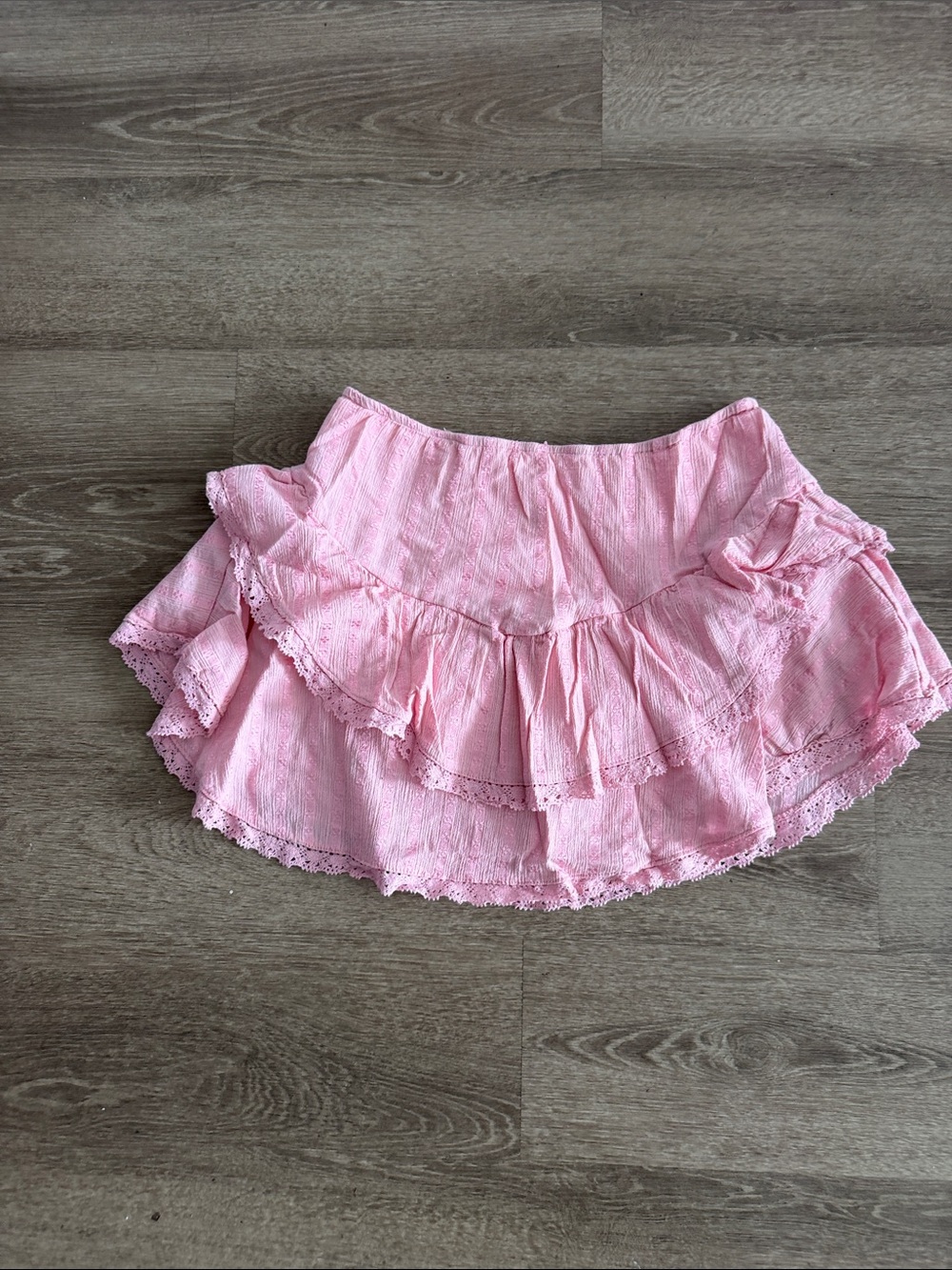 Love Tree Pink Ruffled Circle Skirt